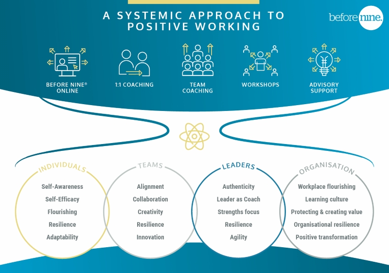A systemic approach to Positive Working for optimal performance: eLearning from before nine online.